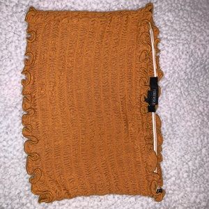 Yellow/golden color tube top